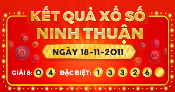 Kết quả xổ số Ninh Thuận ngày 18/11/2011